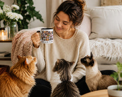 Coffee, Cats, & Me Mug