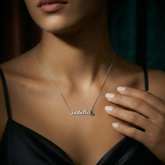 Daughter's Custom Name Necklace with Birthstone