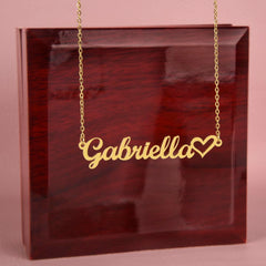 New Classic Heart Name Necklace