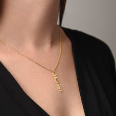 New Classic Vertical Name Necklace
