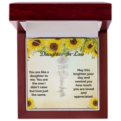 Custom Flower & Name Necklace / Daughter-In-Law
