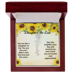 Custom Flower & Name Necklace / Daughter-In-Law