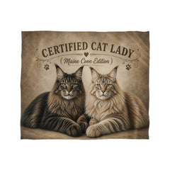 Certified Cat Lady-Maine Coon Edition Blanket