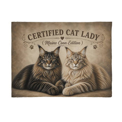 Certified Cat Lady-Maine Coon Edition Blanket